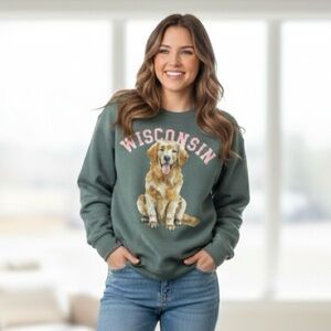Wisconsin Golden Retriever Crewneck